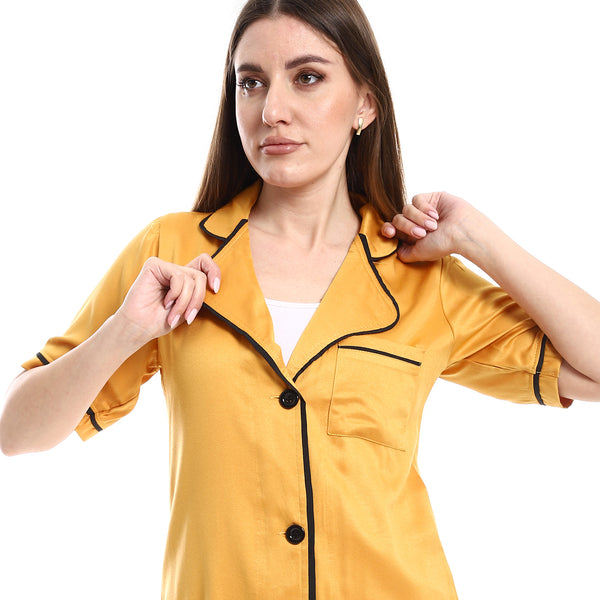 home_wear_cash_mayo_dress_nightgown_short_sleeves_-_yellow