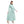 Long Sleeves Mint Green Dress With Detachable Belt
