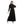 Load image into Gallery viewer, Ankle Length Plain Black Dress With Long Sleeves
