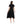 تحميل الصورة في عارض المعرض ، Knees Length Cap Sleeves Textured Dress - Black
