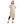 Textured Mid Calf Beige Turn Down Collar Shirt