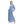 Load image into Gallery viewer, White &amp; Blue Shades Self Patterned Nightgown
