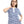 Load image into Gallery viewer, Navy Blue &amp; WHite Uneven Horizontal Striped Nightgown
