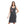 Sleeveless Knee Length Charcoal Printed Sleepshirt