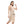 Essential Cotton Sleepshirt With Chest Print - Beige
