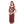 Maroon Printed Slip On Cotton Sleepshirt
