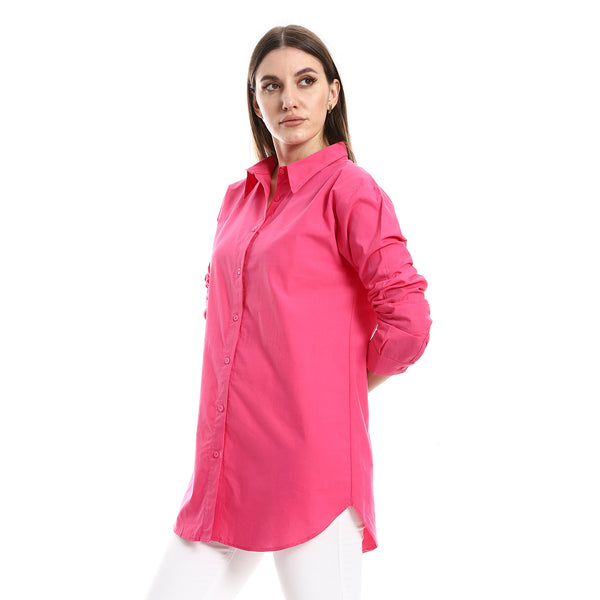 long_sleeves_plain_buttoned_down_shirt_-_fuchsia