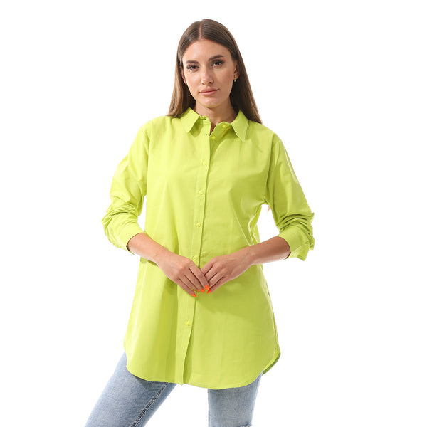 long_sleeves_solid_poplin_buttons_shirt_lemon