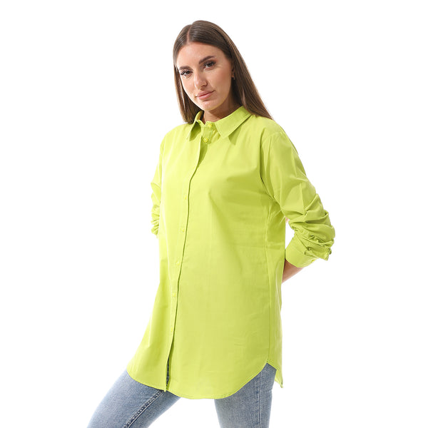 long_sleeves_solid_poplin_buttons_shirt_lemon