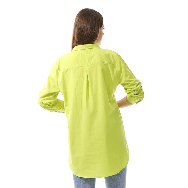 long_sleeves_solid_poplin_buttons_shirt_lemon