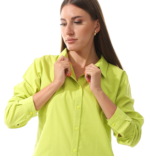 long_sleeves_solid_poplin_buttons_shirt_lemon