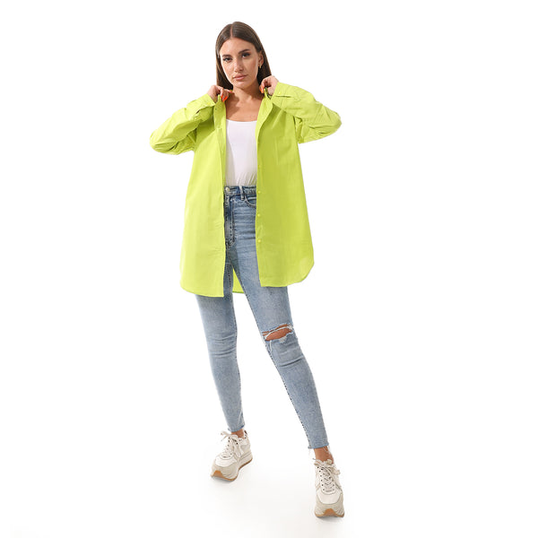 long_sleeves_solid_poplin_buttons_shirt_lemon