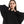 Watermarked Checkered Black Batwing Shirt