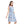 تحميل الصورة في عارض المعرض ، Buttons Closure Self Pattern Sleepshirt Dress With Elastic Waist - MultiColor
