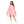 Load image into Gallery viewer, Short Flutter Sleeves High-Low Girls Dress - White &amp; Rose
