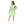 short_puffed_sleeves_square_neck_lime_green_girls_dress