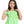 short_puffed_sleeves_square_neck_lime_green_girls_dress