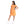 تحميل الصورة في عارض المعرض ، Short Puffed Sleeves Square Neck Orange Girls Dress
