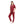 Load image into Gallery viewer, Long Sleeves Pajama Set With Buttons - Dark Red &amp; White
