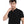 Load image into Gallery viewer, Basic Henely Neck T-Shirt With Neck Collar - Black
