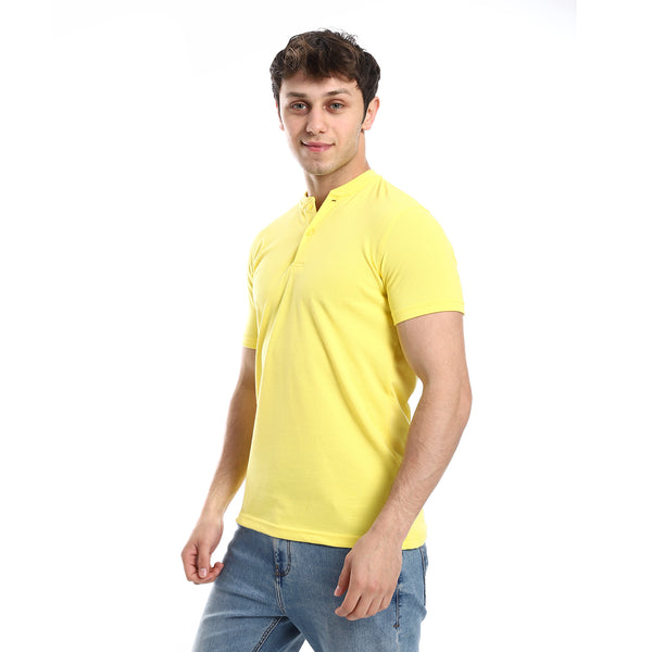 Slip On Comfy T-Shirt Short Sleeves - Yellow