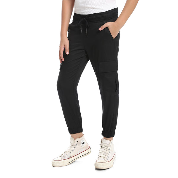 boys-cargo-pants-elastic-hem-with-2-pockets-black