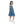 Girls Elastic Sleeves & Off Shoulders Dress - indigo
