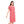Short Sleeves Round Collar Nightwear Sleepshirt - Red & White