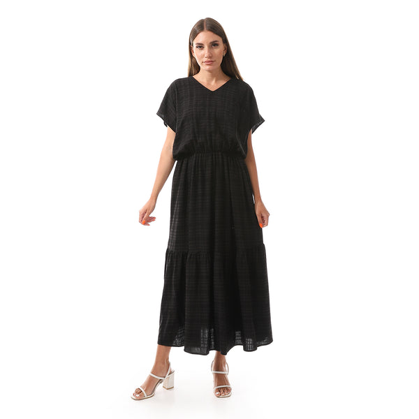 Summer_maxi_Dress_with_elastic_waist_Black