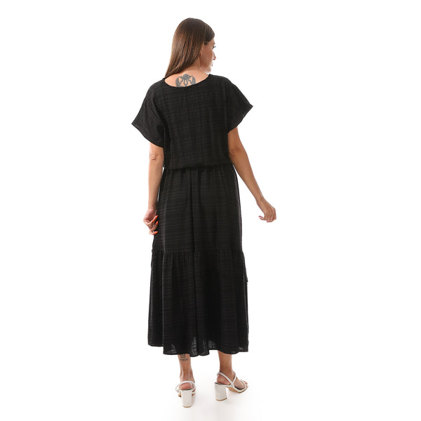 Summer_maxi_Dress_with_elastic_waist_Black