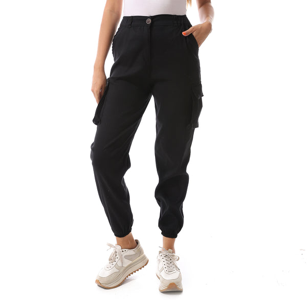 black_cargo_pants_regular_fit