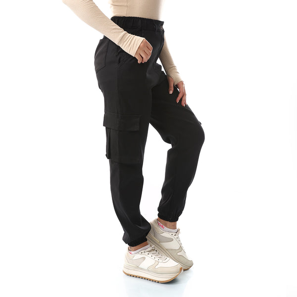 black_cargo_pants_regular_fit
