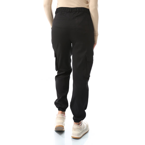 black_cargo_pants_regular_fit