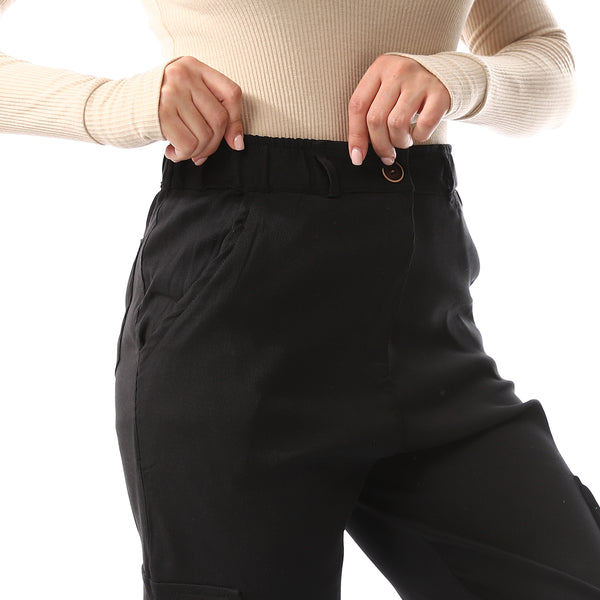 black_cargo_pants_regular_fit