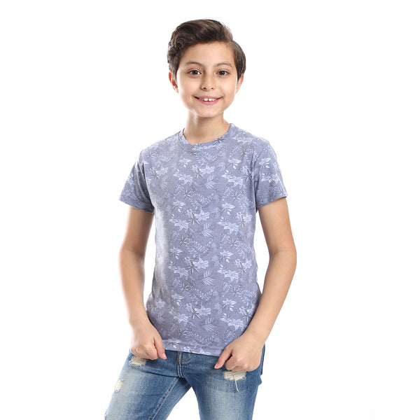 Cotton_Round_Neck_Short_Sleeve_TShirt_For_Boy__MultiColor