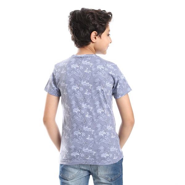 Cotton_Round_Neck_Short_Sleeve_TShirt_For_Boy__MultiColor