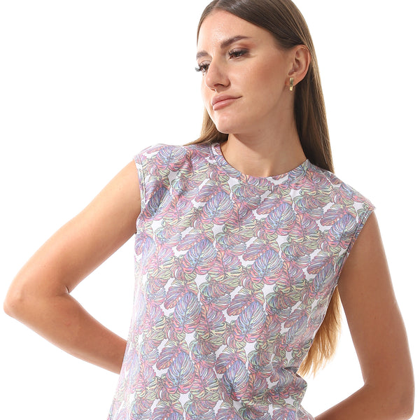 sleevelees_top_-_short_printed_pajama_set