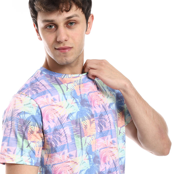 cotton_round_neck_-short_sleeve_t-shirt_-_multicolor