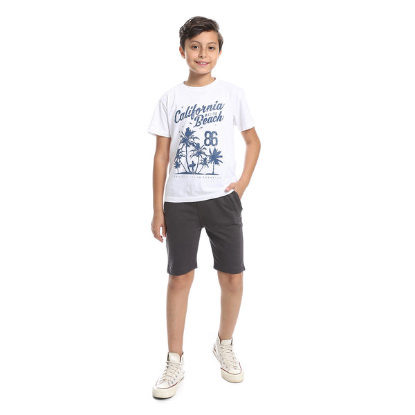cotton-elastic-waist-comfy-short-dark-gray