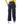 Wide Leg Navy Blue Multi-Closure Cargo Pants