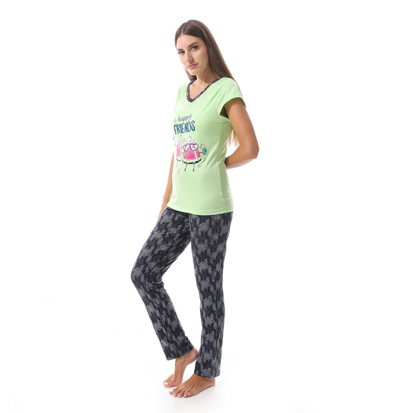 printed_top_navy_blue_pajama_set