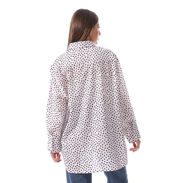 long_sleeves_polka_dots_shirt_wine