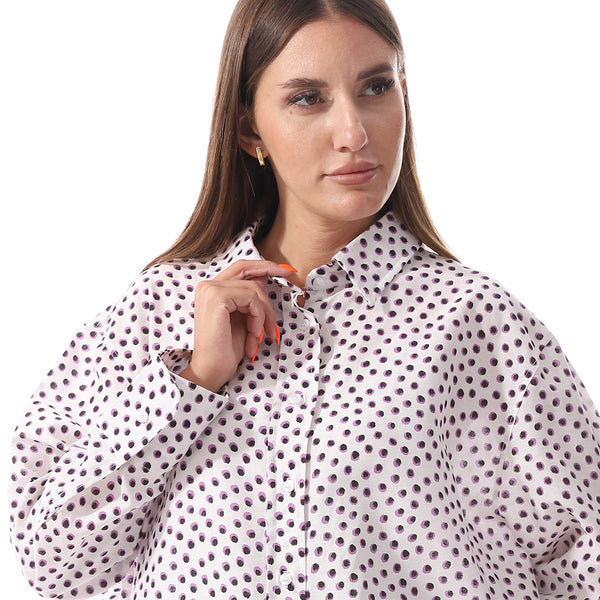 long_sleeves_polka_dots_shirt_wine
