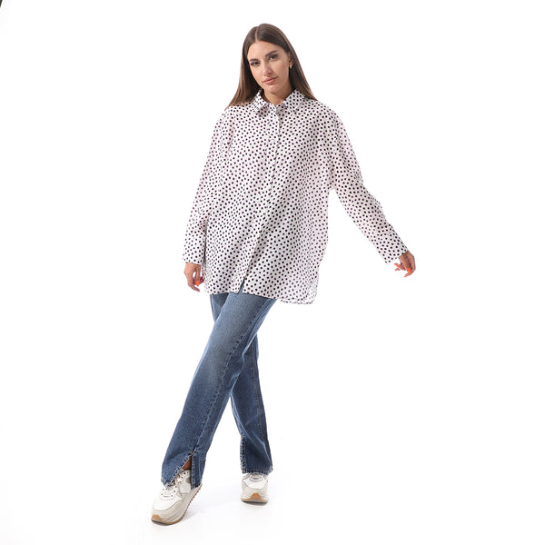 long_sleeves_polka_dots_shirt_wine