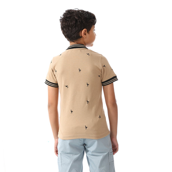 Pique Short Sleeves Polo Shirt For Boys
