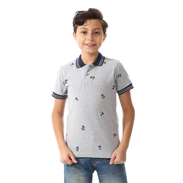 Pique Short Sleeves Polo Shirt For Boys