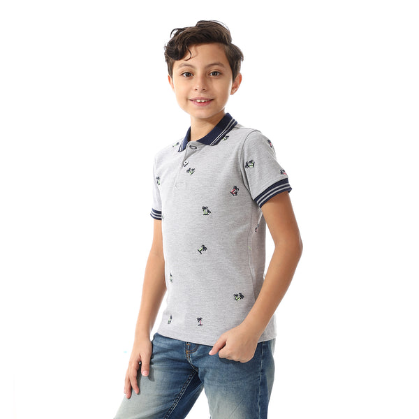 Pique Short Sleeves Polo Shirt For Boys