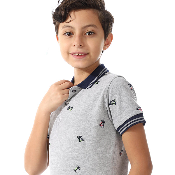 Pique Short Sleeves Polo Shirt For Boys