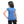 Load image into Gallery viewer, front printed half sleeves girls tee- blue
