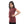 Load image into Gallery viewer, front printed half sleeves girls tee - Dark Red

